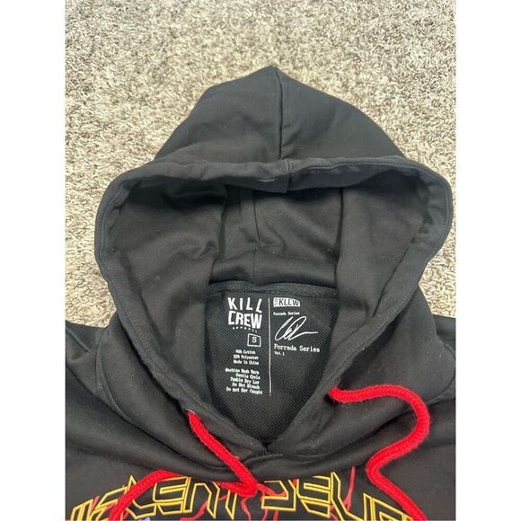 Kill Crew Violent Delights Hoodie - Black Purple Pullover Sweatshirt Wolf Gym S - Picture 5 of 10